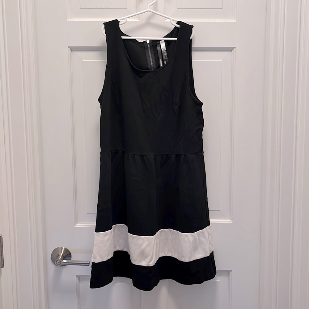 {Kensie} Fit and Flare Dress with Zippered Back